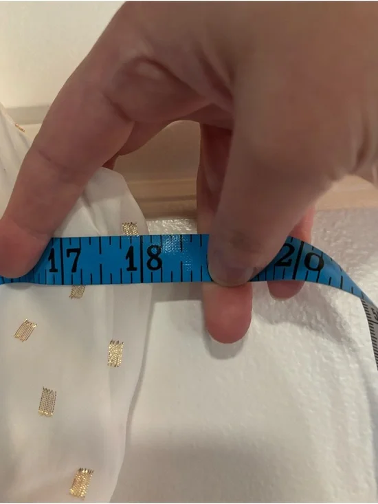 Express White Tiered Maxi Dress with Metallic Gold Squares, size Medium - Picture 9 of 9